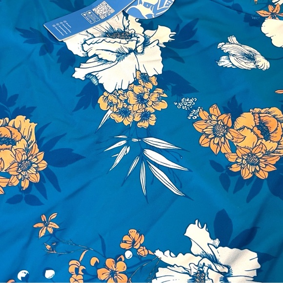 Cupshe Seafoam Garden One Piece Swimsuit with Tummy Control in Teal Floral NWT - Picture 9 of 16